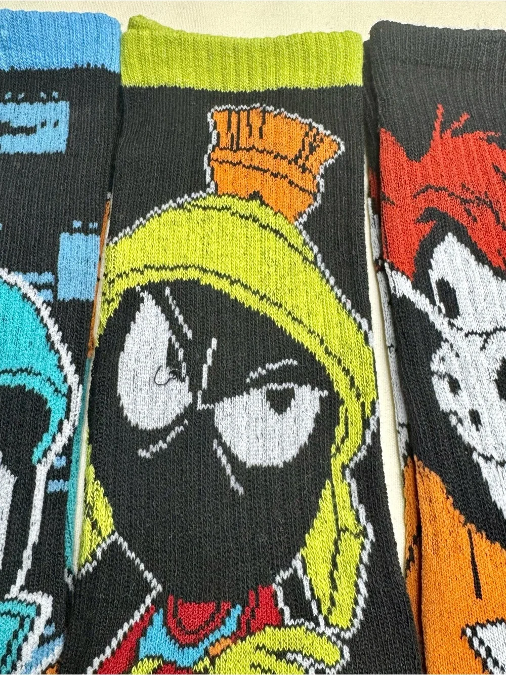 Looney Tunes Marvin the Martian Novelty Crew Socks